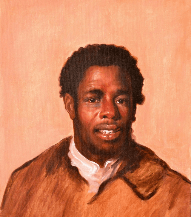 Copie d&#039;après John Singleton  Cooplay, huile sur toile de lin - 46 cm X 38 cm